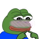 Pepe Blushing Discord Emoji