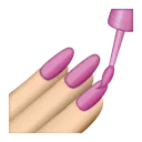 kisspngemojinailpolishstickernai