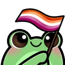 froggyLesbianFlag froggyLesbianFlag