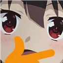 MeguFaceThink Discord Emoji