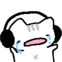 catlisteningtoemotionalsong Discord Emoji