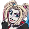A stylized woman with blonde pigtails and a mischievous smirk looking slightly to the side.