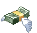 a_green_moneyflying_broke