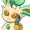 Leafeon_With_Gun