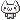 Pixel art cat with pink cheeks gradually becoming encased in a light blue ice block.