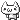 A small white character blushes and displays a pink heart above its head in a looping pixel animation.