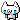 A small white pixelated creature with a w-shaped mouth crying large blue tears.