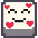 7615pixelemojismilingheartsred