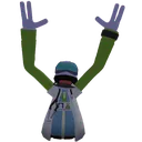 GmaskHandsUp
