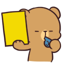 BearYellowCard Discord emoji
