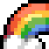 rainbow animated GIF emoji | WiseHosting