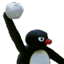 pingu_snowball Discord emoji