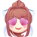MonikaHeartEyes_320 Discord emoji