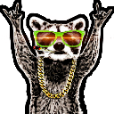 party_animal_raccoon Discord emoji