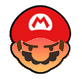 Mario character with a red cap looking visibly angry and annoyed.
