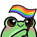 froggyGayPrideFlag