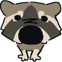 k9_stare_raccoon_grey