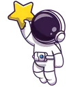 57245astronautholdingstar