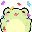 confetti_frog Discord emoji