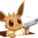 EeveeHandsUpGun