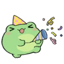 2637froggycelebrate Discord emoji