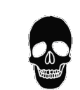 BlackSkull animated GIF emoji | Μ Λ Υ V Ι L L Ξ🌿