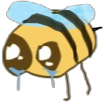 sad_bee Discord emoji