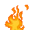 afire