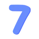 7137pastelbluenumberseven