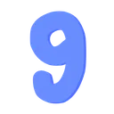 6341pastelbluenumbernine