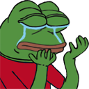 PepeCry2 custom emote from BILLU GANG🐱