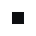 Dark square shape centered on a black background.