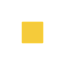 Yellow square with rounded corners centered on a black background.