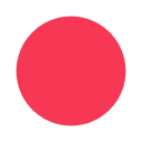Four solid colored circles in red, green, blue, and purple arranged in a horizontal line.