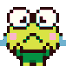 Keroppi_sob animated GIF emoji from Discord Quebec