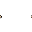 Two cartoon mushrooms with yellow and green caps hugging each other happily.