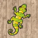 stickersgreenandyellowsalamander