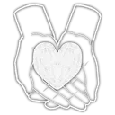 EmojiWhite_HeartHand