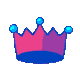 Crownkingpinkbluestar