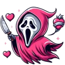 GhostfacePinkHearts