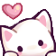 :014White_2CatHeart: