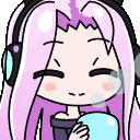 AnimeGirldrink animated Discord emote | Μ Λ Υ V Ι L L Ξ🌿