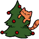 CatChristmasTree