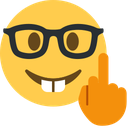nerdmiddlefinger Discord emoji