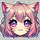 Anime_Catgirl_Face_Sticker_128x1
