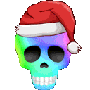 7427skullsantarainbow