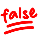 false