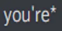 youre