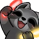 raccoon_glowstick_dance