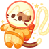 goldcatstronaut Discord Emoji - Transhumanist Council